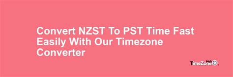 NZST to PHT Converter .